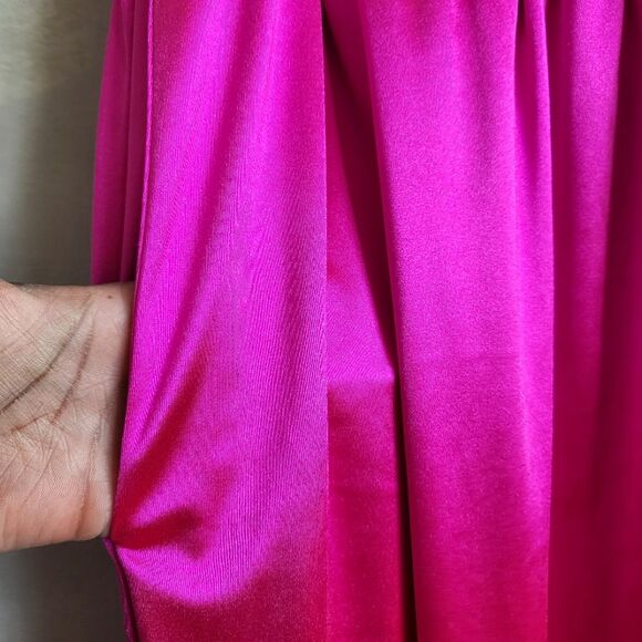 Laina Rauma Club Bed Hot Pink Drawstring Sheen Lightweight Satin Style Pants XXL - Picture 4 of 12